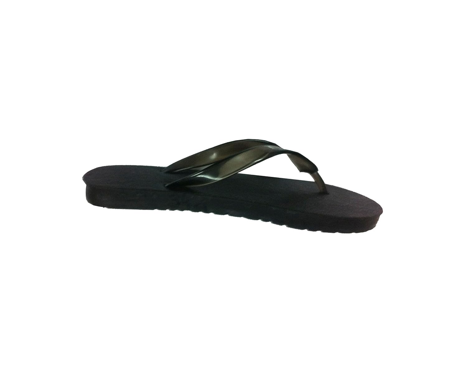 ccc non-skid poly-urethane flip flops and bathroom slippers designer black beauty