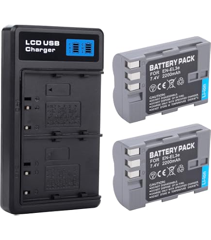 Batteria per Nikon D100, D100 SLR, D50, D70, D70s 1300 mAh – en-el3 en-el3 a