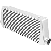 Intercooler Kit, 1000HP Aluminum Intercooler - 3.5" Core 5-50PSI | 3" Inlet &amp; Outlet | Universal Intercooler for Any Turbo Charger System | 32&deg;F~302&deg;F | 31"X12"X4"