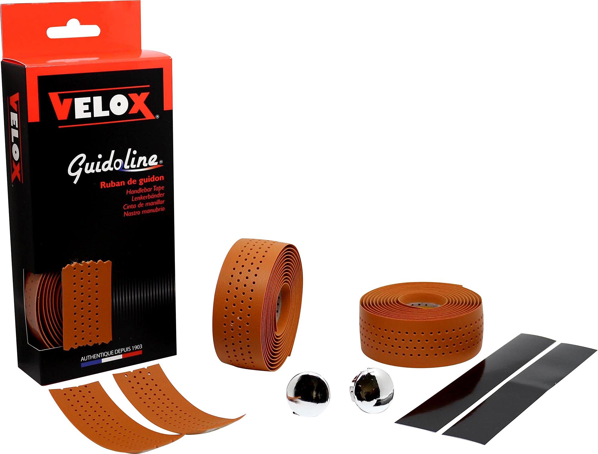 Velox Soft Grip Cork Handlebar Tape, Caramel, One Size