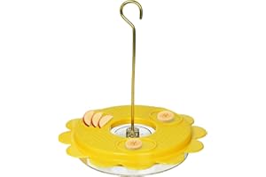 Birds Choice Flutterby Butterfly Feeder – Outdoor Feeder with 12 oz. Nectar Capacity and Fruit Trays, Includes Brass Hanging Rod