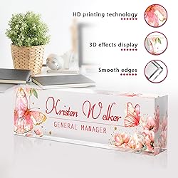 Custom Office Name Plate for Desk - Desk Name Plate