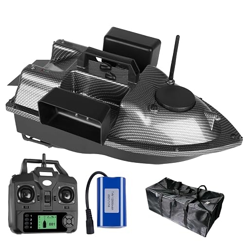 Remote Control Bobber HEVMEVENI Remote Control Bait Boat, RC Fishing Boat GPS Positioning ...