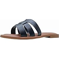 The Drop Women's Monika Flat H-Band Slide Sandal