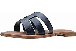 The Drop Women's Monika Flat H-Band Slide Sandal
