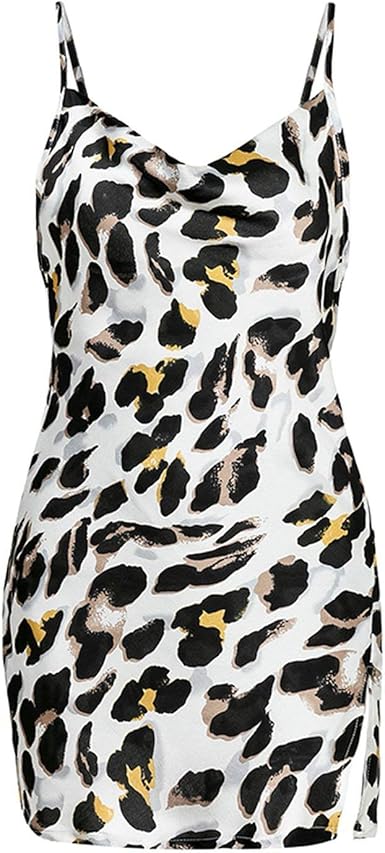 leopard strappy dress