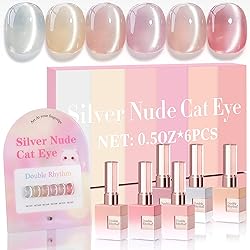 Double Rhythm Cat Eye Gel Nail Polish Set of 6 Same