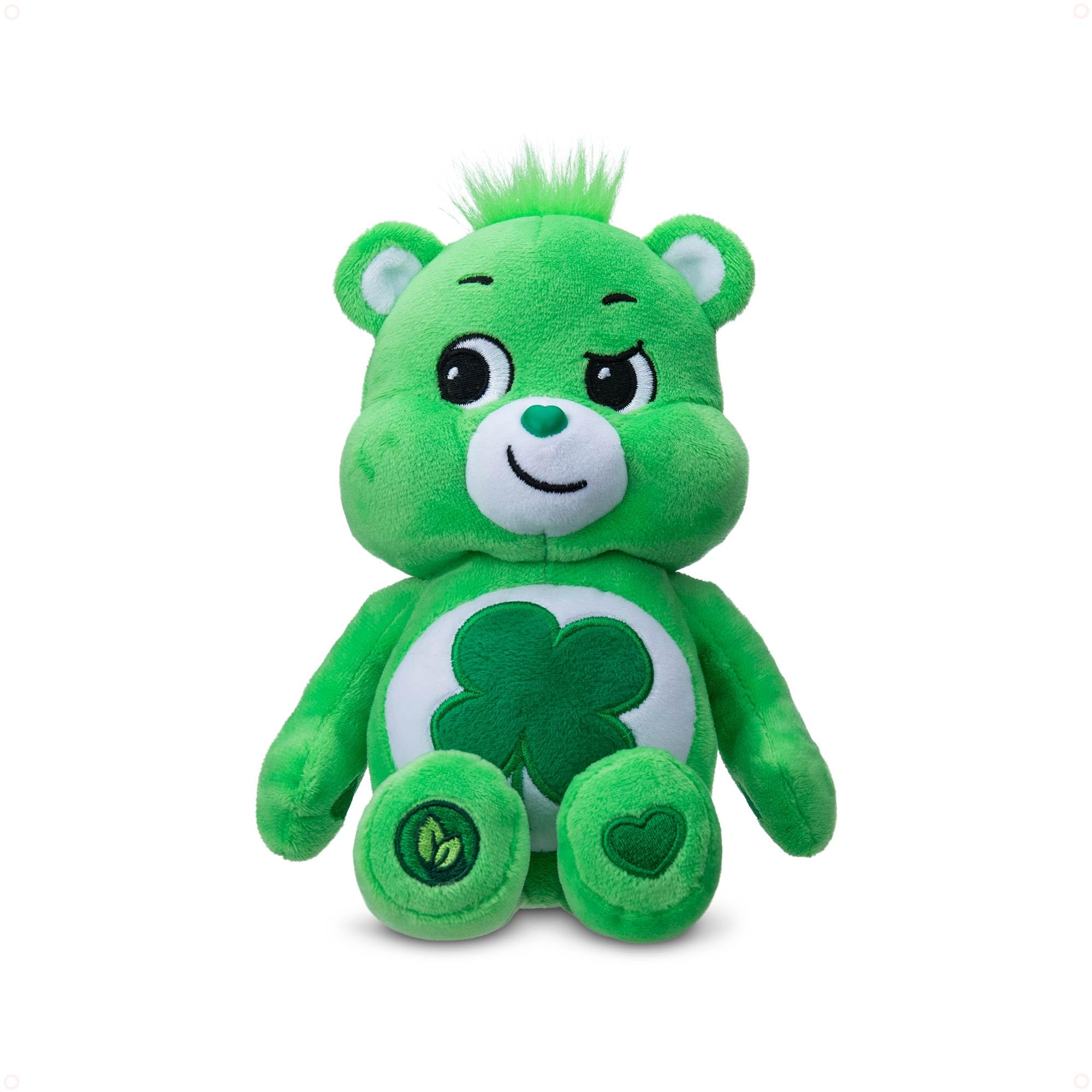 Basic Fun Care Bears Good Luck Bear 22cm Bean Plush Toy – Collectable Soft Cuddly Teddy with Four-Leaf Clover Belly Badge for Kids & Collectors Ages 4+ — image 1