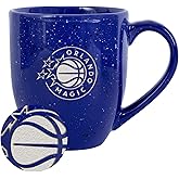 Rico Industries NBA Basketball Orlando Magic Standard 16 oz Team Color Laser Engraved Speckled Ceramic Coffee Mug