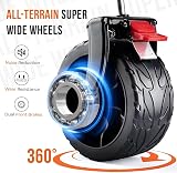 Overmont Heavy Duty Folding Trolley 150kg with Detachable All-Terrain Wheels view 4