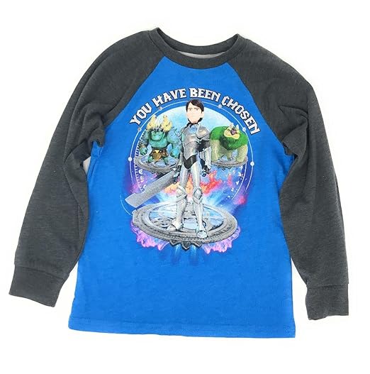 Buy Dreamworks Boys' Troll Hunters Long Sleeve TShirt (Turquoise