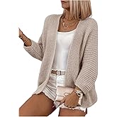 Floerns Women's Long Sleeve Open Front Cardigan Sweater Knit Outerwear Tops Fall Outfit