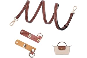 Azjachiny Purse Straps for Women Crossbody Bag Replacement Leather Strap Accessories Set Suit for Long champ Bag