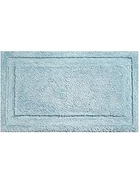 InterDesign Microfiber Spa Bathroom Accent Rug, 34&rdquo; x 21" Inches, Water