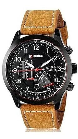 Analogue Black Dial Mens Watch- M_8152
