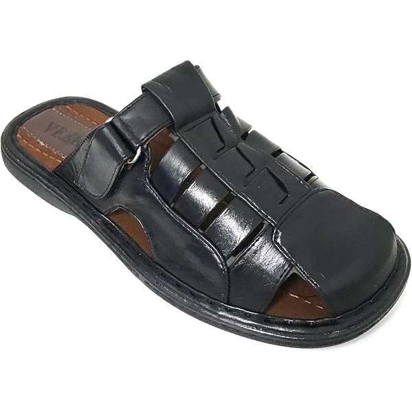 Alpine Swiss Marlin Mens Fisherman Slide Sandals Vegan Leather Dressy Sandals Alpine Swiss Marlin Mens Fisherman Slide Sandals Vegan  main image 2