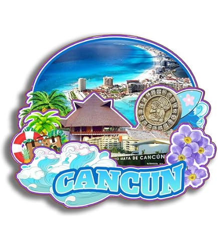 Imán De Nevera Tulum México | Recuerdo De Viaje Decorativo En MDF 1.2 Cm | Aprox. 7.6x10.2 Cm