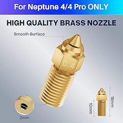 ELEGOO 10pcs Multi Size Nozzles for Neptune 4 and