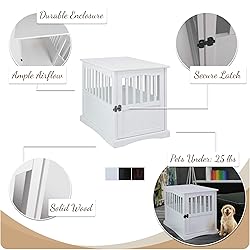 Casual Home Wooden Indoor Dog Crate House Kennel