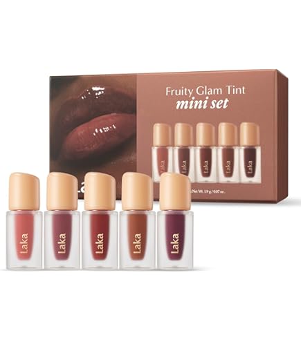 Amazon.com : Laka Fruity Glam Lip Tint Mini, 1.9g/0.07oz, Glowing