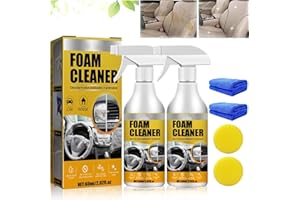 Grenben Multi-Purpose Foam Cleaner,All Around Master Foam Cleaner,Car Interior Foam Cleaner,Multi Purpose Foam Cleaner for Car,Powerful Car Bubble Cleaner for Car Seats,Car Cleaner Interior(2PCS)