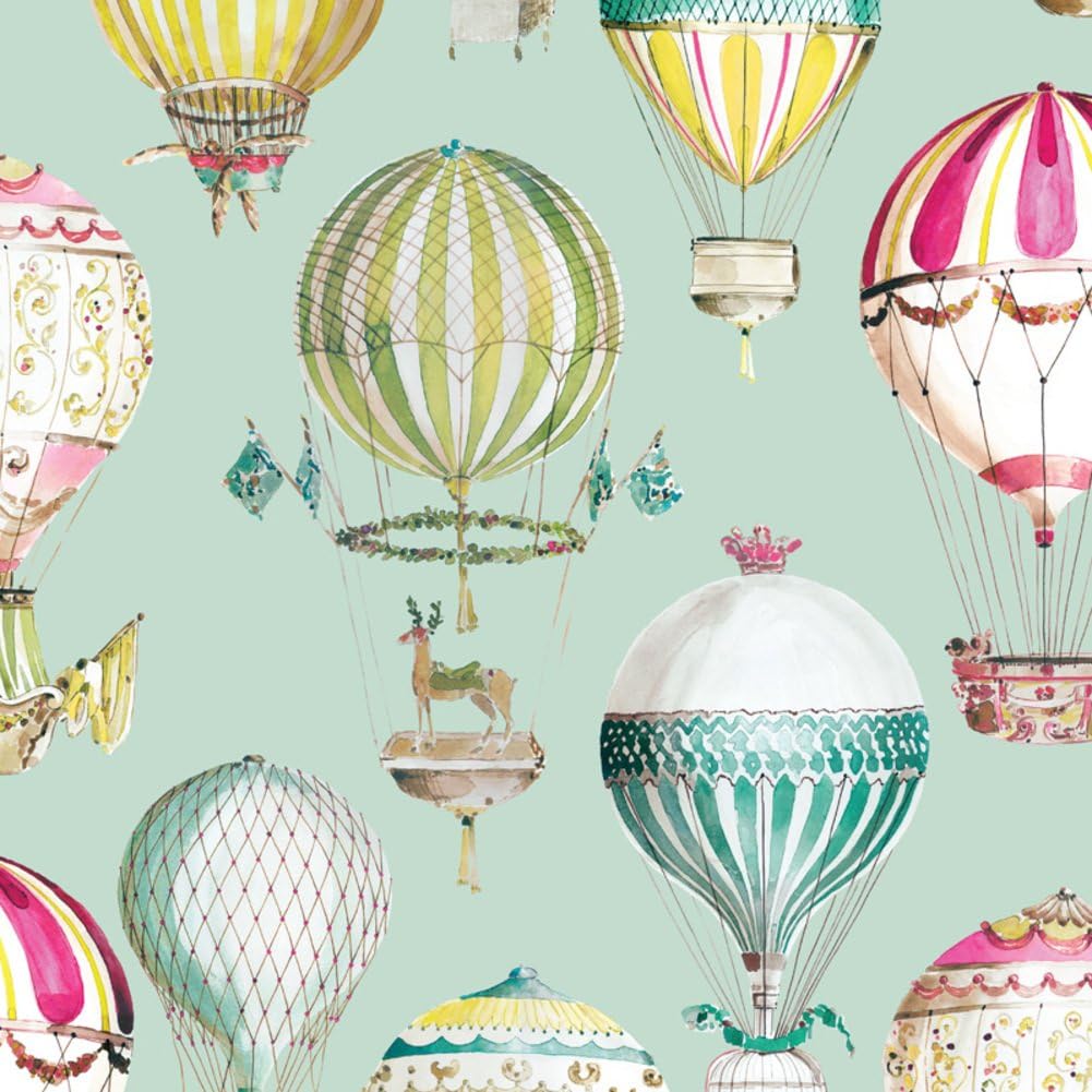 hot air balloon kids room wallpaper/ non-woven wallpapers of cartoon murals/Sweet boys and girls bedroom wallpaper-C