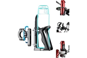 KEWIG Bicycle Water Bottle Holder for Bike & Motorcycle, Adjustable Bike Water Bottle Cages Fit for Diameter 2'' - 3'' Cup, Compatible with Handlebars or Tubes 20mm to 35mm in Diameter