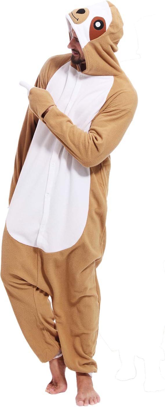 Amazon.com: Adult Sloth Onesies Pajamas Cosplay Animal Homewear