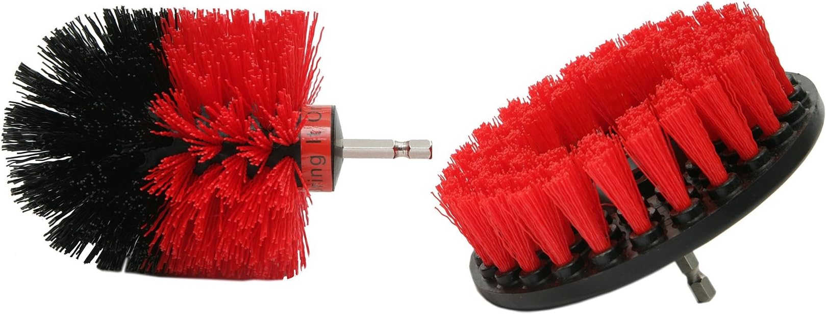 Bring It On Cleaner Rim, Tire and Carper Drill Brush Set, Attach to any Household Drill for Extra Power Scrubbing, Clean Dirty Rims, Clean Car Upholstery, Scrub Headlights and Bumpers
