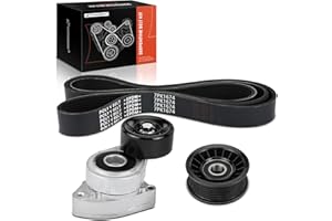 A-Premium Engine Serpentine Belt Drive Kit Compatible with Honda Civic 2006 2007 2008 2009 2010 2011 - DOHC 2.0L