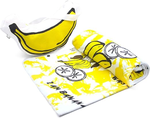 Amazon Com Microfiber Beach Towel With Pillow 28 X 60 Large