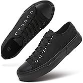 hash bubbie White Sneakers for Women Low Top Canvas Shoes Womens Canvas Sneakers Women's Fashion Sneakers Slip on Casual Tennis Shoes