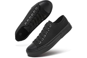 hash bubbie White Sneakers for Women Low Top Canvas Shoes Womens Canvas Sneakers Women's Fashion Sneakers Slip on Casual Tennis Shoes