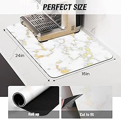DK177 Coffee Mat Coffee Bar Mat Hide Stain