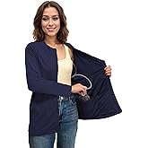 Youdiao Mastectomy Shirts with Drain Pockets Long Sleeve Breast Recovery Must Haves Soft Zip Up Clothing