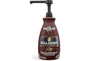 Dutched Chocolate Café Sauce by Hollander Chocolate Co. | For Mochas, Hot Cocoa, Desert | Perfect for the Professional or Hom