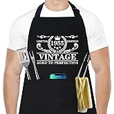50th 60th 70th Birthday Gifts for Men Women, Funny 50 60 70 Years Old Chef Aprons for Men with 3 Pockets