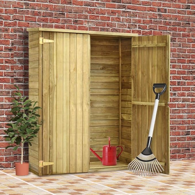 vidaXL Garden Tool Shed 123 x 50 x 171 cm Amazon.co.uk Garden & Outdoors