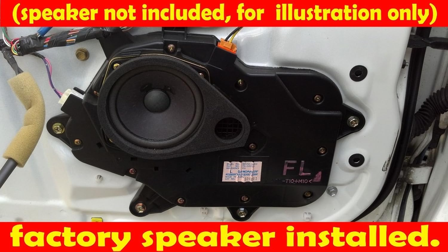 lexus gs300 door speaker size