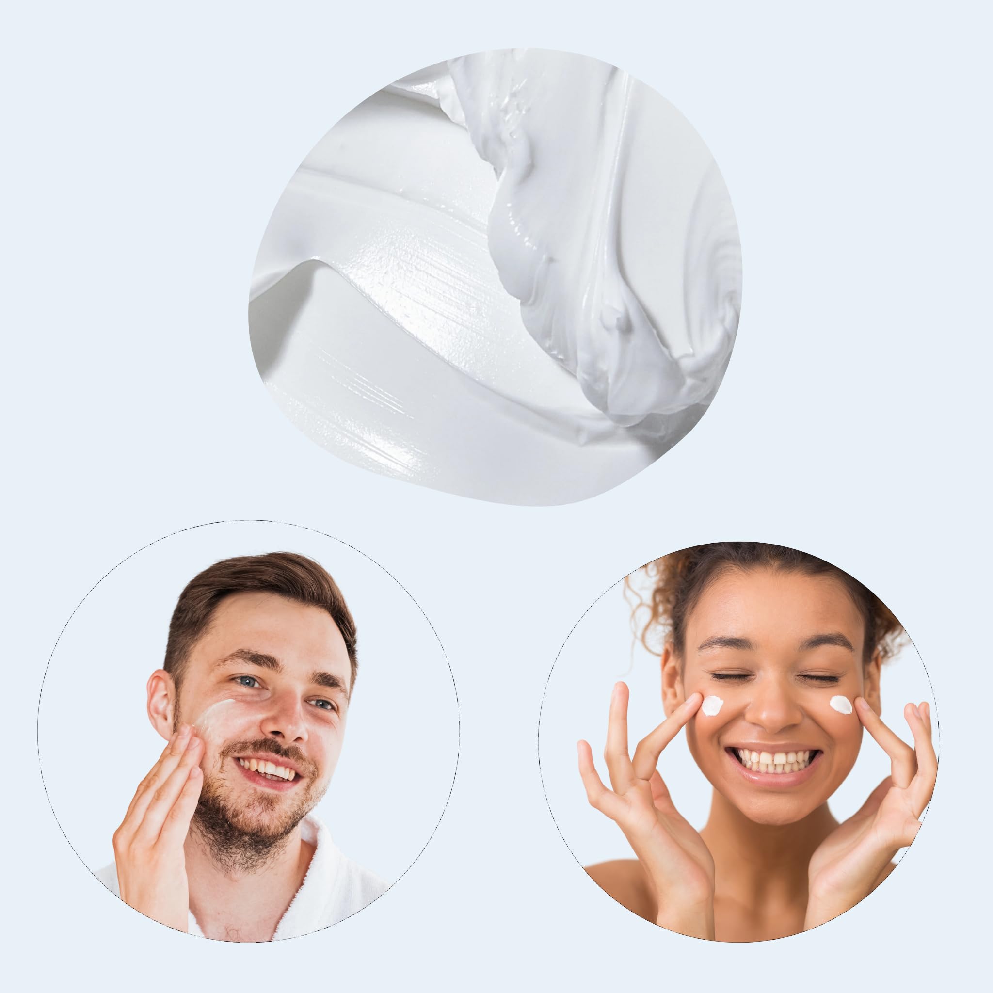 TINY SEED Travel Kit: 6-Pack Creme 1 oz Travel Size Tins. Cream Moisturizer for Face, Hands, and Body. Includes Complimentary Travel Zipper Pouch