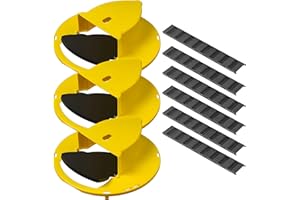 Oarkive Mice Mouse Rat Trap Bucket Flip Lid,Mouse Rats Trap Bucket Indoor Outdoor,Humane Mouse Trap,Mouse Trap Bucket Lid Auto Reset | 5 Gallon Bucket Compatible | Mouse Trap Bucket Lid (3 Pack)