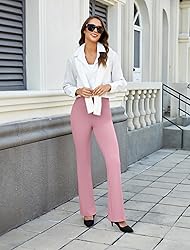 DLOODA Womens Bootcut Dress Pants Business Casual