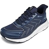 Pozvnn Mens Wide Walking Shoes Soft Sole Non Slip Running Comfortable Tennis Breathable Athletic Gym Workout Sport Sneakers