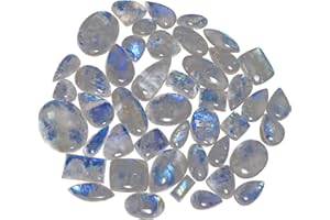 JAGUAR GEMS Natural Gemstone Cabochons Lots – 5 Pcs Polished Loose Stones (15–30 MM) – Multi-Shape Healing Crystals for Wire Wrapping, Jewelry Making & Spiritual Crafts