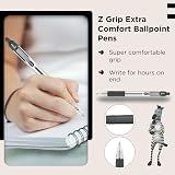 Zebra Pen Z Grip Retractable Ballpoint Pens 8 Pack Black Ink view 4
