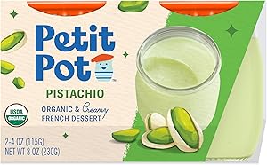 Petit Pot Organic Pistachio French Dessert, 8 Oz