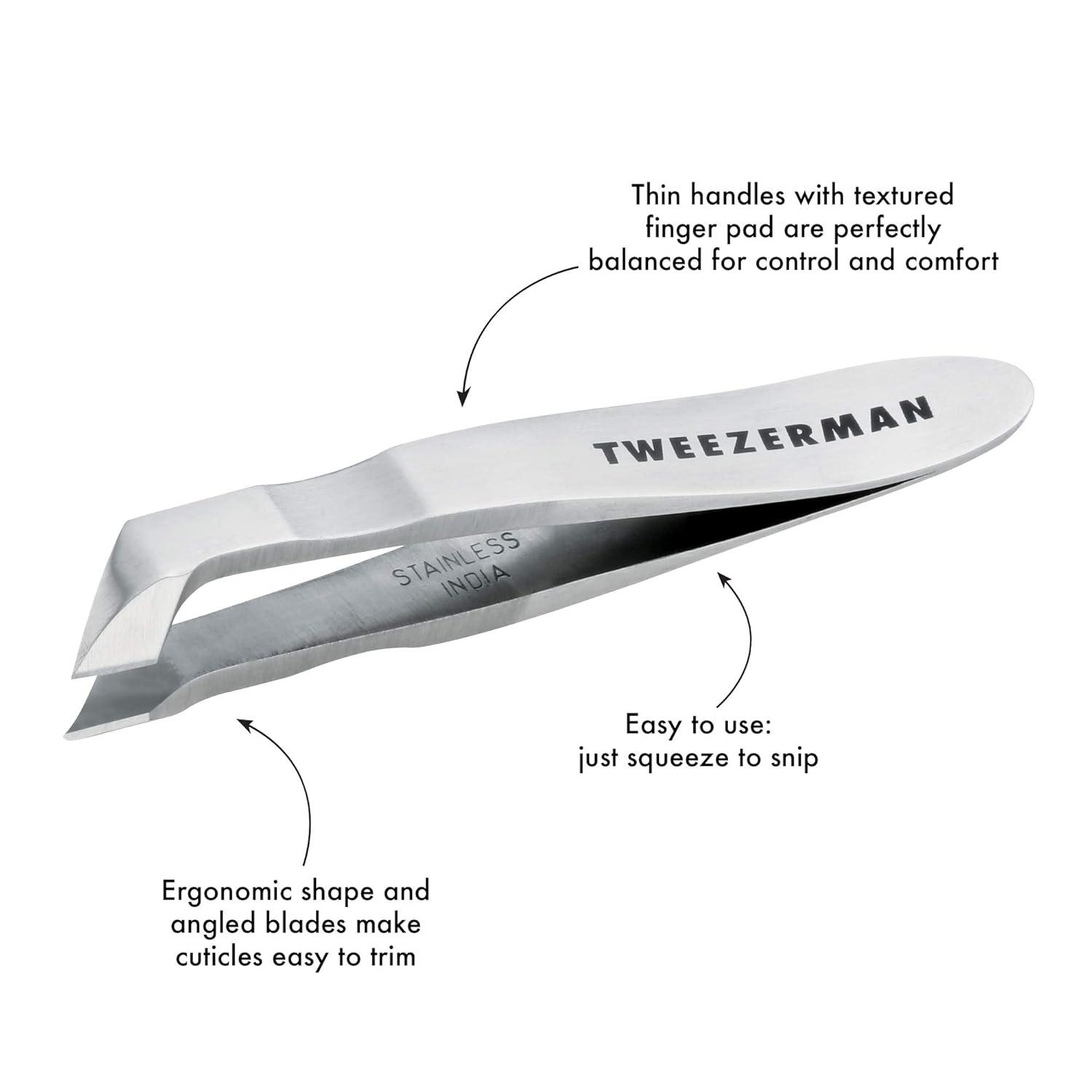 Tweezerman Men's Mini Hangnail Squeeze Snip Nipper: Beauty