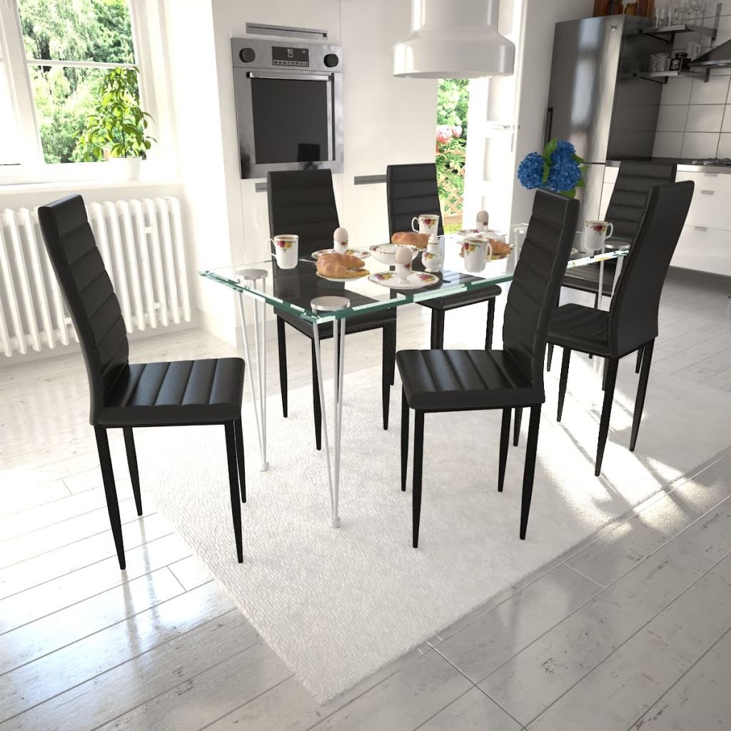 Amazoncom Daonanba Modern Style Slim Line Dining Chairs