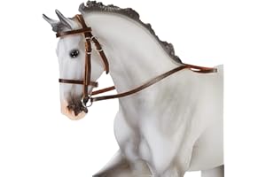 Fully adjustable, standard snaffle bridle for your Traditional size Breyer horse.