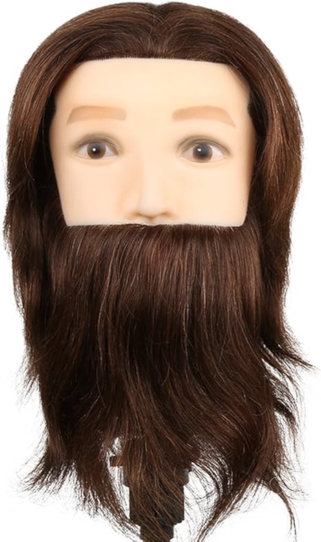 Tete A Coiffer Mannequin Homme D Exercice Coiffure Avec Barbe 80